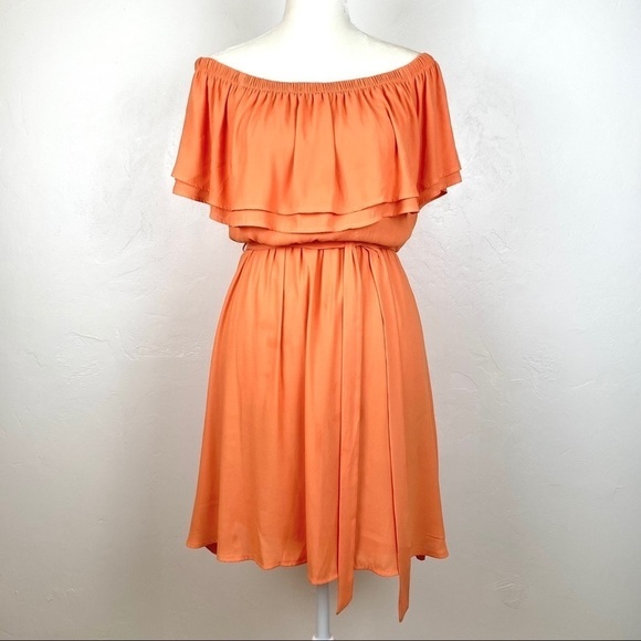 Lush Off Shoulder Chiffon Sleeveless Dress - Picture 4 of 9